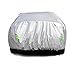 Tecoom Light Shell Waterproof UV-Proof Windproof Design Car Cover with Zipper Storage and Lock for All Weather Indoor Outdoor Fit 160-172 Inches Hatchback
