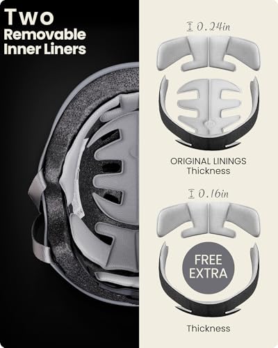 Image of OutdoorMaster Skateboard Cycling Helmet - Two Removable Liners Ventilation Multi-Sport Scooter Roller Skate Inline Skating Rollerblading for Kids, Youth & Adults