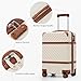 Coolife Luggage Set Suitcase Carry On Luggage PC Hardshell Luggage TSA Lock Spinner Wheels Telescopic Handle