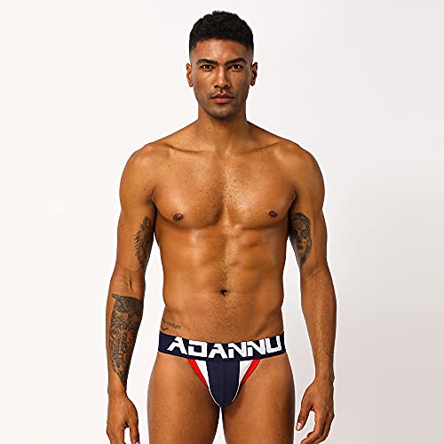 Evankin Mens Sexy Cotton Jockstraps Low Rise Briefs Assless Underwear G-Strings Athletic Supporters2