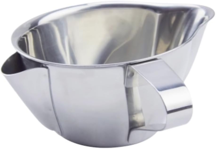 Gravy Boat Salad Servers, Stainless Steel Oil Filter Leak Proof Sauce Dish Steak Sauce Bucket Black Pepper Gravy Boat Gravy Dispenser