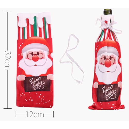 Funda navideña para botella de vino para compartir la ilusión en casa 7