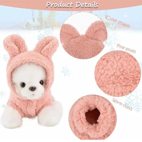 Disfraz de oso de peluche rosa para perro pequeño S miniatura 5