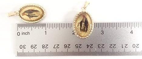 Medalla de la Virgen la Milagrosa Necklace 17 Inches Flat Chain Miraculous Medal - Image 8