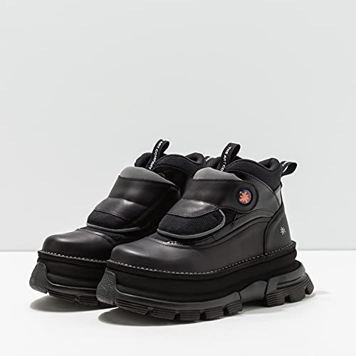 Art Para Mujer. 116431010003_001 Botines De Piel Core 2 1643 Negro -Altura Plataforma: 6,5 Cm- (38), 5 A 8Cm, Cordones, Velcro, Casual - 2