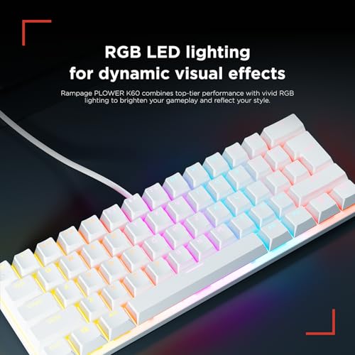 Teclado Gamer K60 Mecánico 60% Con Cable USB-A miniatura 4