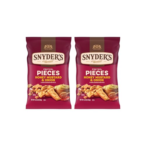 Image of Snyder's of Hanover Honey Mustard & Onion Flavored Pretzel Pieces, 11.25 Oz (Pack of 2)