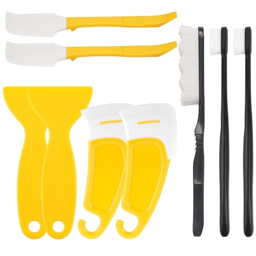 9Pcs UV Resin 3D Printer Must-Have Tool, Scraper, Silicone Spatula, Brush for Resin Transfer Cleaning and Protect Release FEP Film Vat Tank, 3D Printer Cleaning and Maintenance Tools