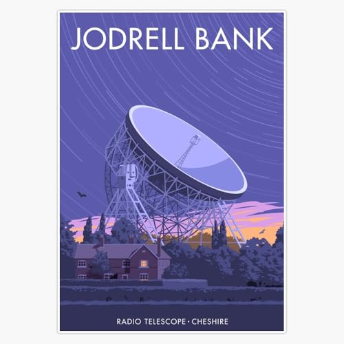 Radio Telescope Observatory Astronomy Science Space Research Equipment 5" Vinyl Decal Bumper Sticker