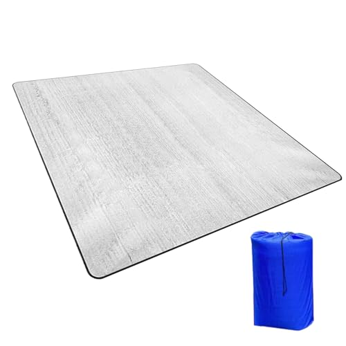 Aluminum Foil Camping Mat, Outdoor Insulated Camping Pad, Foldable Thickened