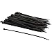 100 Black Nylon Cable Zip Ties Self Locking 3.6mm x 8