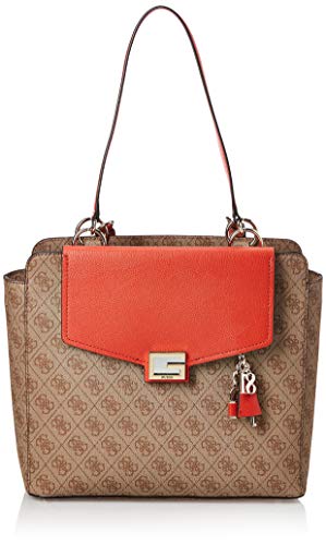 Guess Borsa shopping Valy 3 comp. ecopelle rust brown multicolor donna B21GU84