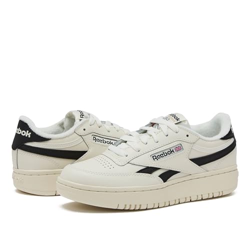 Reebok Women's Club C Double Revenge Platform Sneaker, Chalk/Core Black, 8
