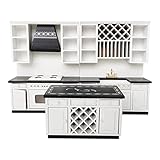 Incluye fregadero, encimera, 4 quemadores, Unidad de estufa, ventilador de cocina para construir.
