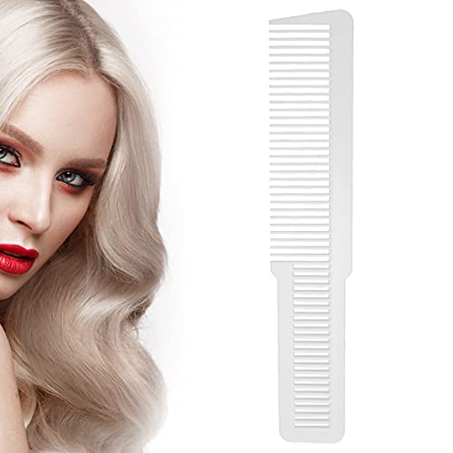 Pettini da barbiere, Pettine per Capelli Denti Fini e Standard Barbiere Anti-rottura Pettini da Parrucchiere Pettine per Taglio e Styling resistente per Uomo e Donna Salone (Bianco)