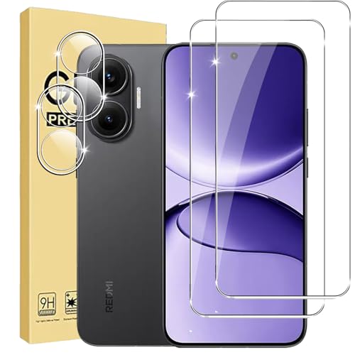 �y4������zFor Redmi A5 4G / Poco C71 �p �����Y�ی�t�B���� (2��) �����K���X�t�B����(2��)�yHNWEIWEI�z ����0.3mm 2.5D �d�x9H �S�ʕی� �ώw�� ������ �����ߗ� ���{���Ɏq�f�ލ̗p ��U�h�~���� R