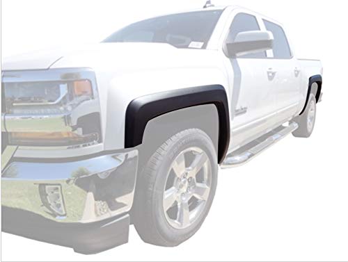 Monkey Autosports Fender Flares For 2014-2018 Chevrolet Silverado. Factory/Oe Design. Full Set Of 4 #TOP11