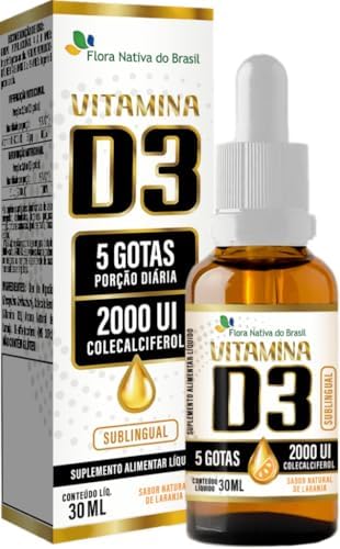 Vitamina D3 2000UI em Gotas 30ml - Flora Nativa