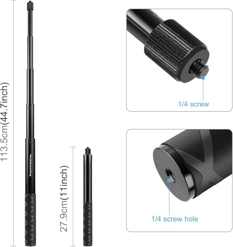 Image of SHOPEE Adjustable Selfie Stick + Waist Belt Mount Strap Replacement for Hero 13 /12 /11 /10 /9 /8 /OSMO Pocket / Insta360 X5 / X4 / X3 ONE /X /X2 Action Cameras