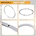 MOTOALL 51137300631 Headlight Trim Ring Headlamp Bezel Left & Right Chrome Fit for Mini Cooper F55 F56 F57 2014-2021 Replaces# 51137300632