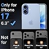JETech Protection D'écran pour iPhone 17 6,3 Pouces, Film en Verre Trempé avec Outil d'Installation Facile, Dureté 9H, Compatible avec les Coques, Lot de 3