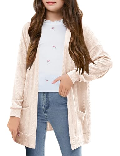 Girl's Cardigan Summer Long Sleeve Soft Boho Cardigans Beach Cover UP