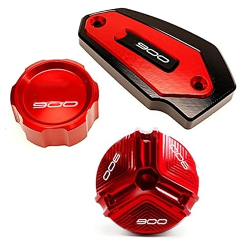 Pièces de protection Kawasaki Z900 finition CNC haut de gamme rouge