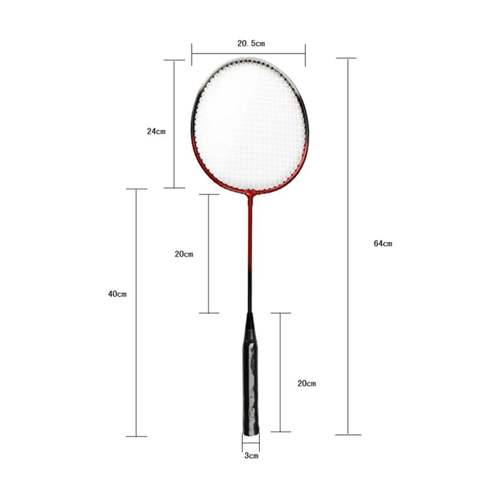 Ferro-alloy Badminton Racket Bag with 6 Free BallsPlastic Racket Convenient