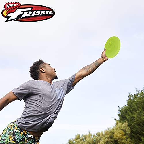 Wham-O Frisbee Classic Plastic Flying Disc For Kids And Pets, Lightweight Colorful Flying Durable Disc Set Toys For School, Game Prizes, Party Favors, Indoor & Outdoor Game (Green) #TOP6
