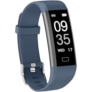 Stiive Fitness Tracker with Heart Rate Monitor, Blood Oxygen, Step Counter Activity Tracker with Pedometer, Sleep Tracking, Calories, IP68 Waterproof Smartwatches for Women Men