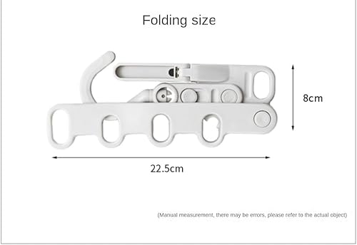 Miniatura 4 de Percha plegable Percha portátil de viaje Hotel Percha plegable Artefacto de viaje de negocios Percha de ropa de viaje multifuncional (2)