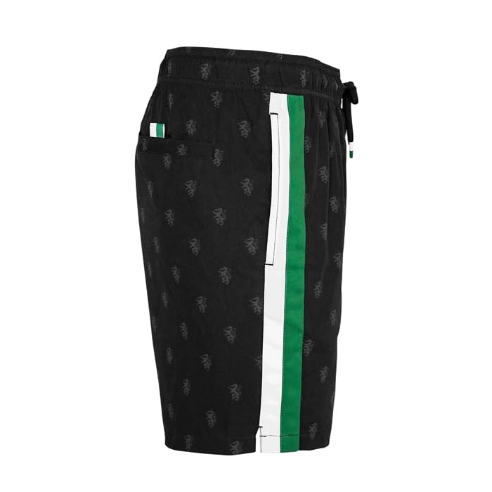 Hoamatkult Steiermark Panther Badehose Schwarz - Herren Badehose mit Steirischer Panther Design, Schnelltrocknendes Material, Elastischer Bund, Bequemer Sitz