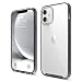 Produktbild elago Hybrid Clear Case Kompatibel mit iPhone 12 Hülle & Kompatibel mit iPhone 12 Pro Hülle (6,1"), Durchsichtig, Anti-Gelb Robuster PC Rückseite Handyhülle, Flexibel Bumper Schutzhülle (Schwarz)