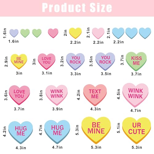 22 imanes decorativos con forma de corazón para refrigerador miniatura 2