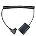 LSYRIA D tap to NP FZ100 Dummy Battery Coiled Power Cable for Sony A6600 A7III A7RIII A7SIII A7RV A7RM5 A7RM4 A9 II A7RIV A7IV A1 A7C FX3 Camera, 40inch