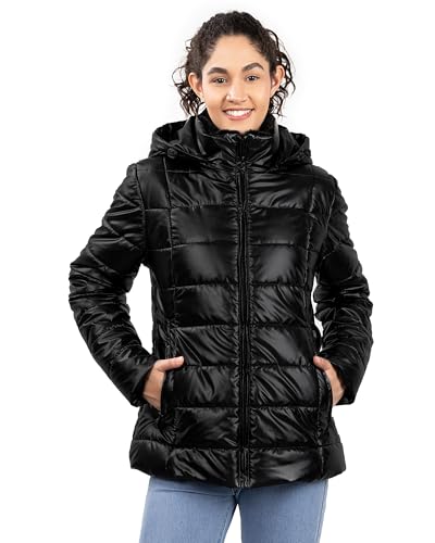 Women's Winter Coat Down Jacket, Puffer Jackets Warm Hooded Coat Softshell Outwear Pockets Parka