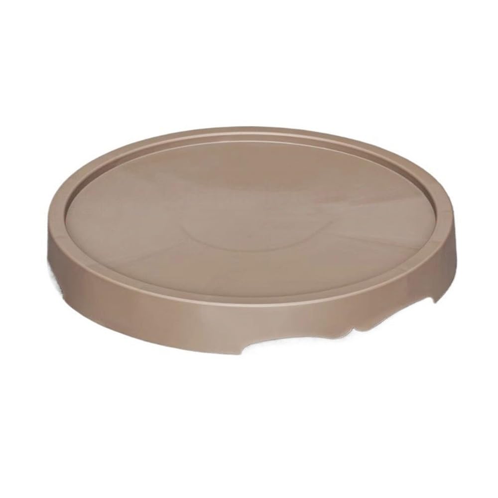 Prettiee plant dish saucer Garden Plant Drip Tray Round, House Pallet Stands Resinous Flower Pot Saucer (Bruin L)