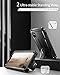 Dexnor for iPhone X/iPhone Xs Case, [Built in Screen Protector and Kickstand] Heavy Duty Military Grade Protection Shockproof Protective Cover for iPhone X/iPhone Xs, Black