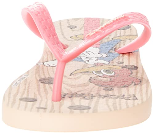 Chinelo Pica Pau, Ipanema Kids, Criança Unissex, Bege/Rosa/Vermelho, 31/32