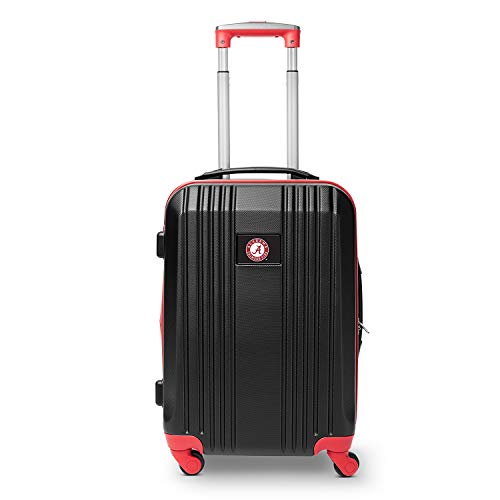 Mojo (3XVWM) University of Alabama Crimson Tide Two-Toned Hardside Carry-On Luggage Spinner with Telescopic Handle