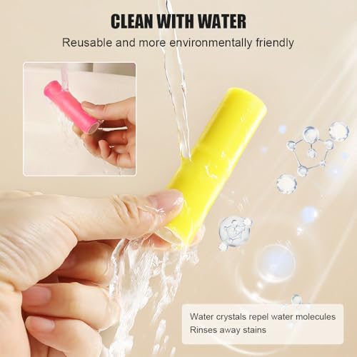 Mesen Fusselrolle, 4 Stück Reieckige Wiederverwendbarer Waschbarer Fusselroller, Reusable Washable Lint Remover, Pet Hair Remover Cleaner for Kleidung, Möbel, Hunde- und Katzenhaare