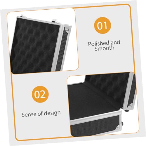 Gadpiparty Small Toolbox Aluminum Alloy Storage Case Briefcase for Men Case Hard Aluminum4