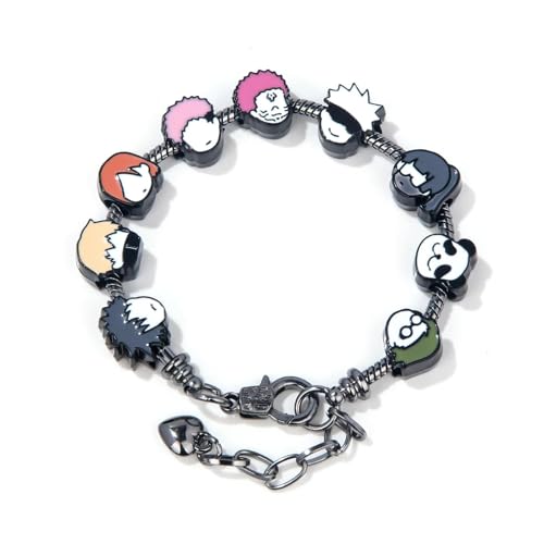 Pulseras de anime de maldiciones estilo Y2K pulseras artesanales ajustables de cosplay