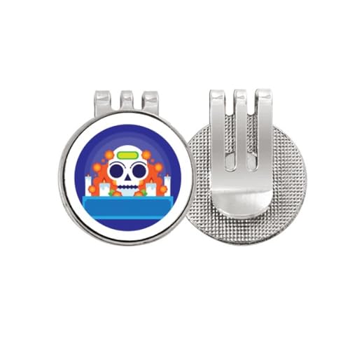 Marcador de pelota de golf esmaltado no/no México Candy Skeleton, accesorio de diseño exclusivo
