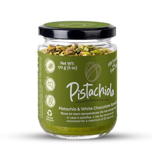 PISTACHIOLA Sugar-Free Pistachio Cream Spread – Premium Roasted Pistachio &