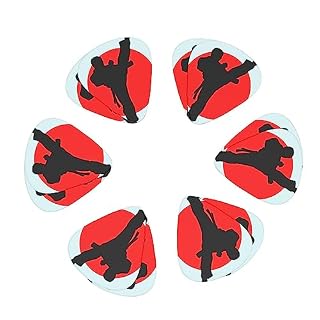 Lot de 12 médiators en forme de taekwondo pour guitare électrique et basse - Les Beatles, Paul McCartney, John Lennon, RIngo Starr, George Harrison Lot de 12 médiators en forme de taekwondo pour guitare électrique et basse – Image 2