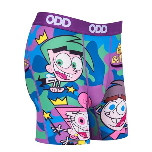 Odd Sox - Fairly OddParents Camo Boxer Briefs – Underwear for Teens & Adults – Colorful Cartoon Design, Comfortable Stretch3