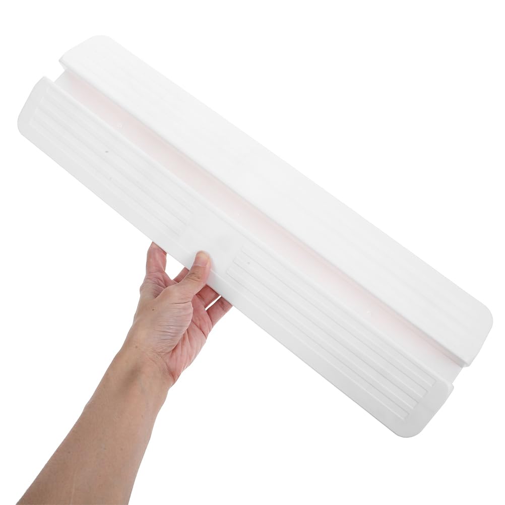 PartyKindom 2Pcs Gate Support Feet Floor Transition Strip for Doorway Ramp White Kick Guard for Stairways Pet Fences Gates Easy Installation and Fit - Image 4