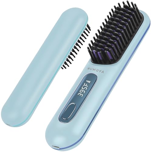 NUMOYA Cepillo Plancha Portátil Inalámbrico Azul miniatura 1
