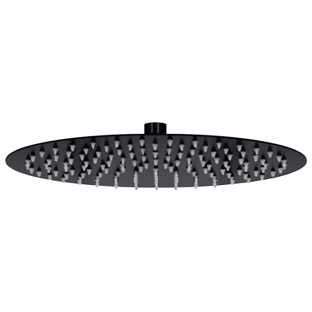 Alcachofa de ducha de acero inoxidable de 30 cm, redonda, color negro, con 140 boquillas antical, tipo de chorro de masaje, ahorro de agua de alta presión, sistema de ducha, accesorios para